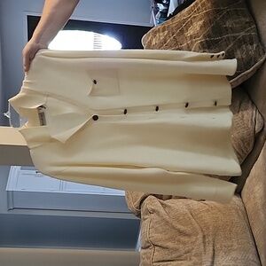 Cream white stag cardigan